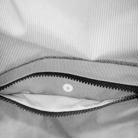 RARE Lululemon Run Leader Of The Track 1/2 Zip Pullover Jacket White/Gray Size 6 - Picture 3 of 7